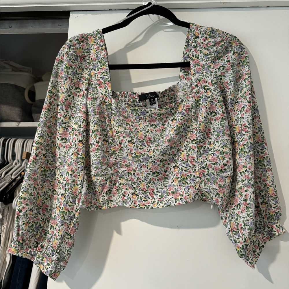 Lulus floral blouse
